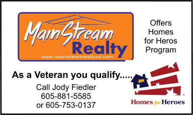 A business card for mainstream realty.