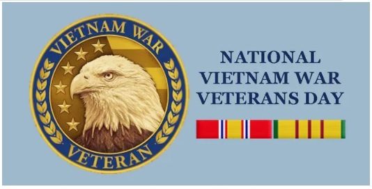 A picture of the national vietnam war veteran logo.
